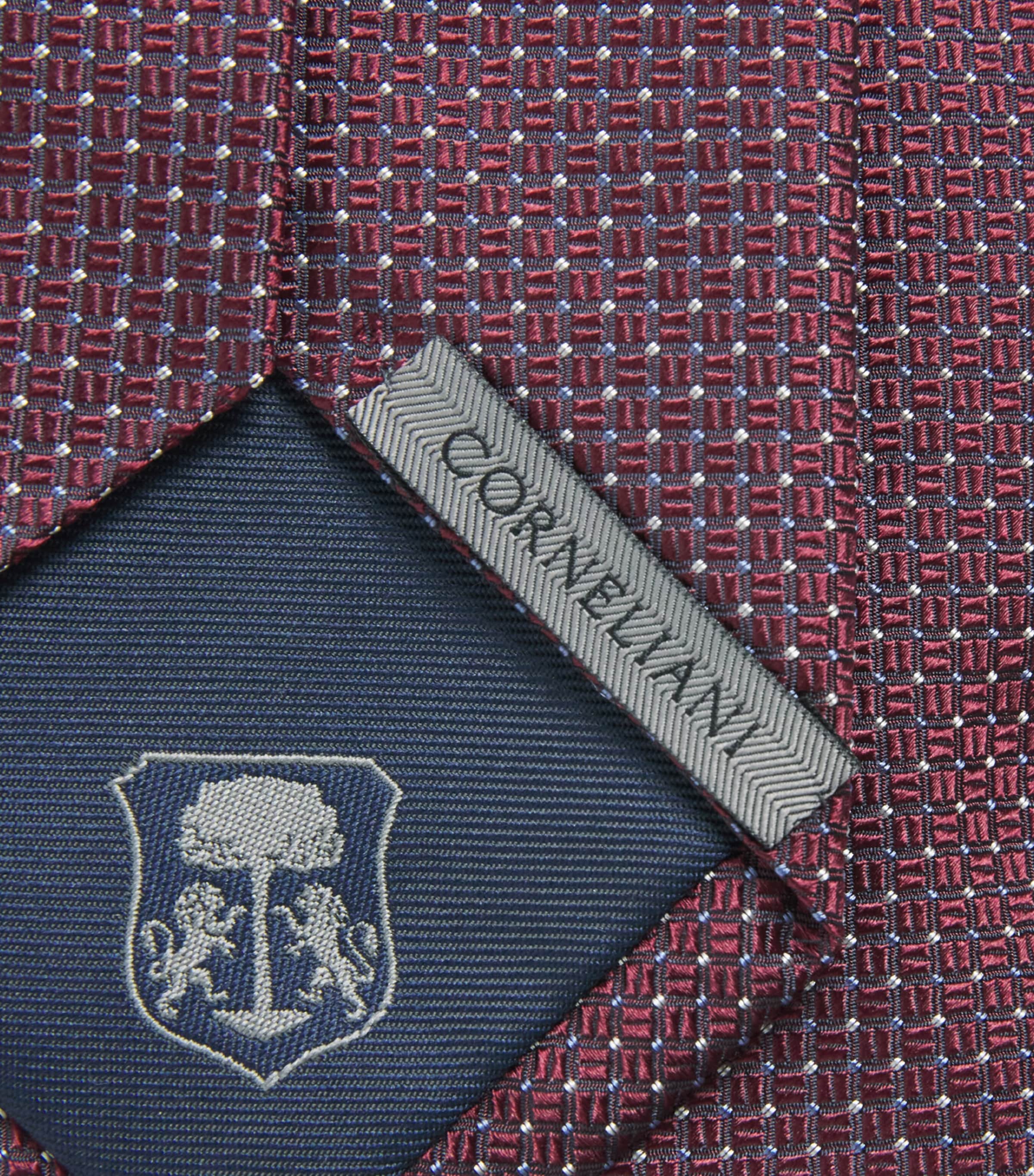 Corneliani Silk Jacquard Tie Red Coloured Image 3