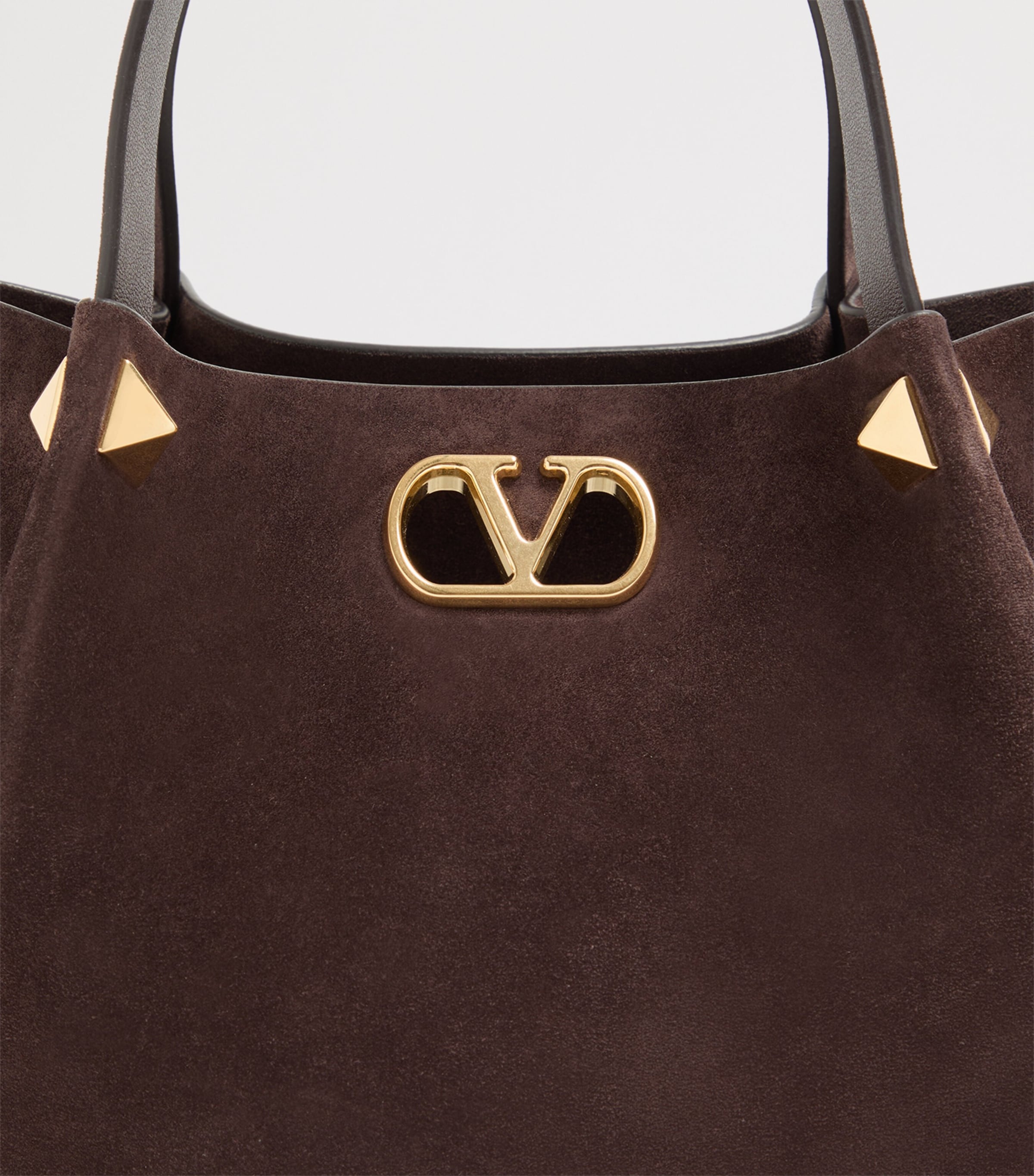 Valentino Garavani Small Suede VLogo Signature Tote Bag Image 6