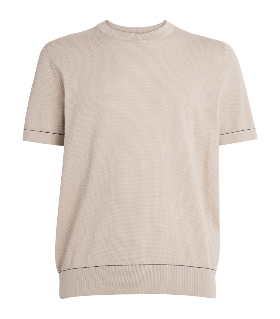 Brioni Mens Sea Island Cotton T-Shirt Image 1