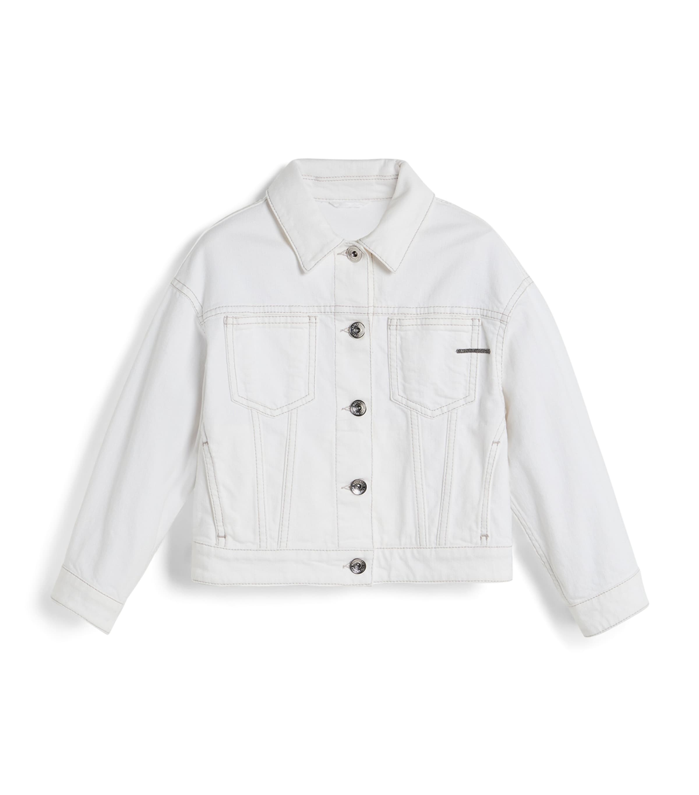Brunello Cucinelli Kids Denim Jacket (8-10 Years) Image 1