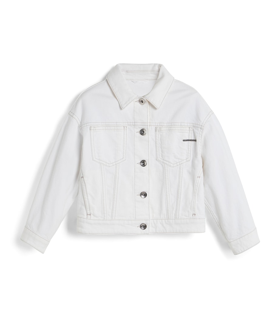 Brunello Cucinelli Kids Denim Jacket (8-10 Years) Image 1