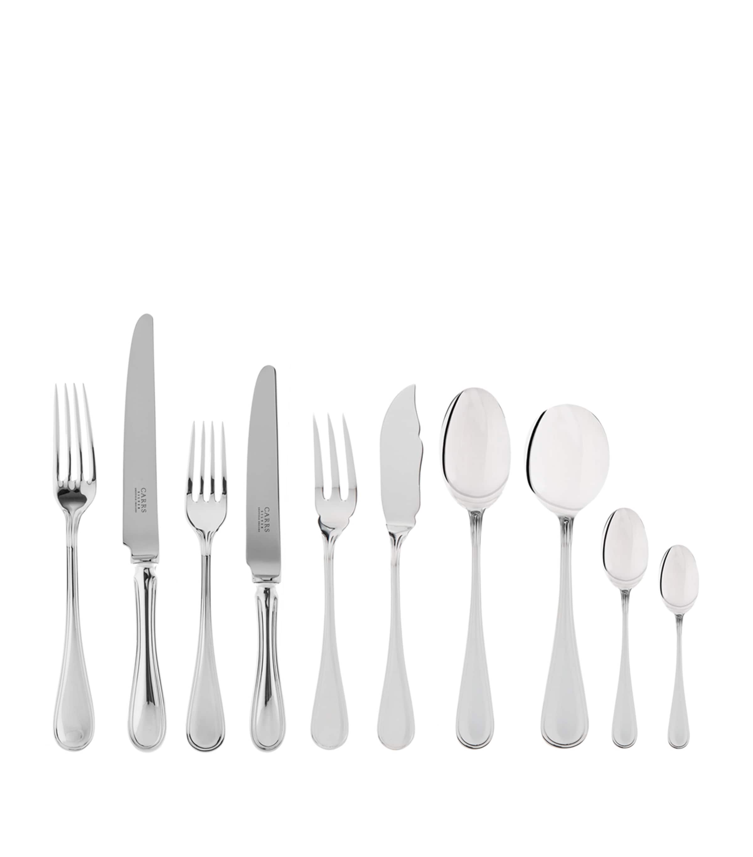English Thread Silver-Plated 88-Piece Set SILVER Image 2