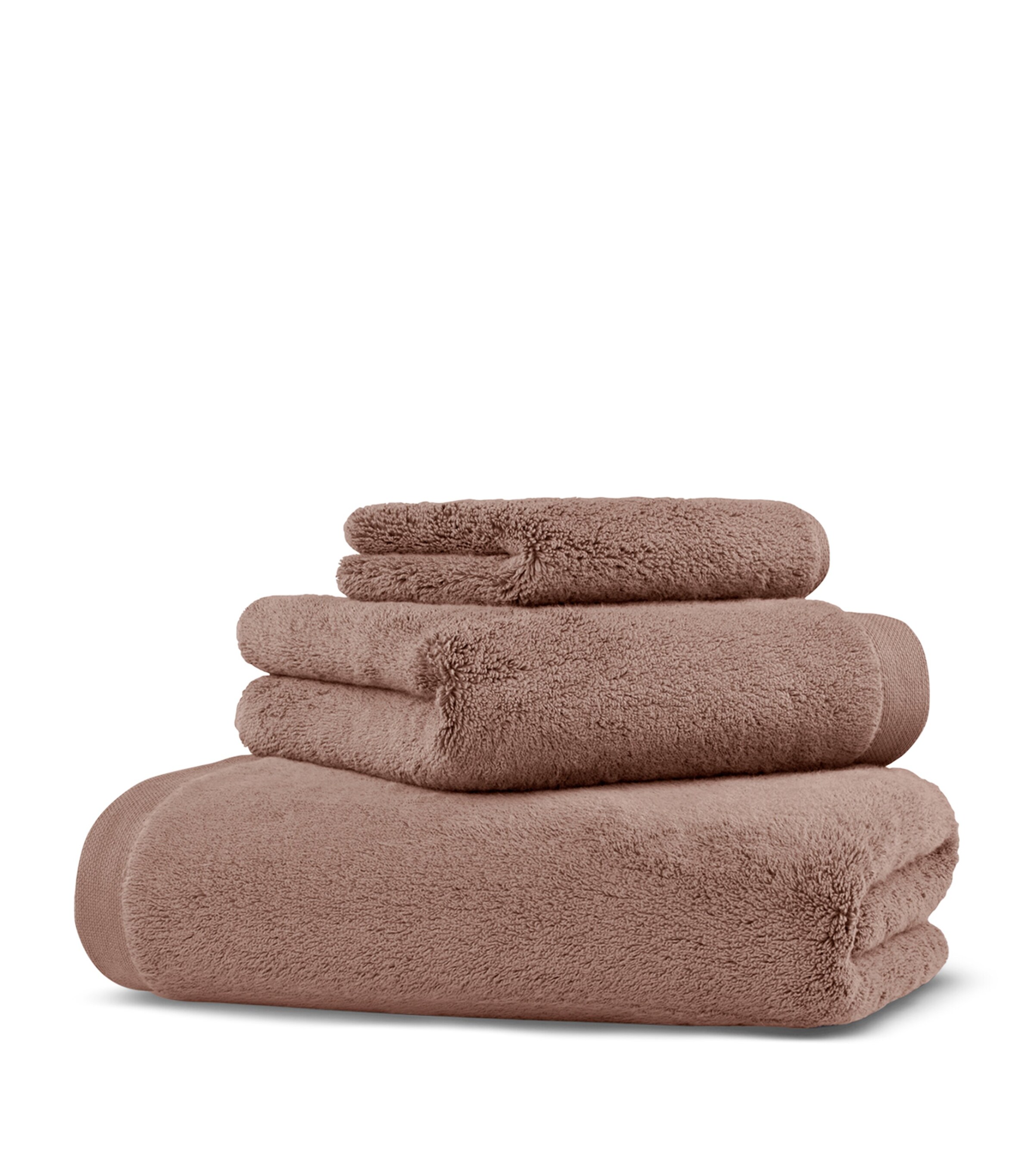Hamam Organic Cotton Olympia Hand Towel (50cm x 100cm) Dark Peach Image 1