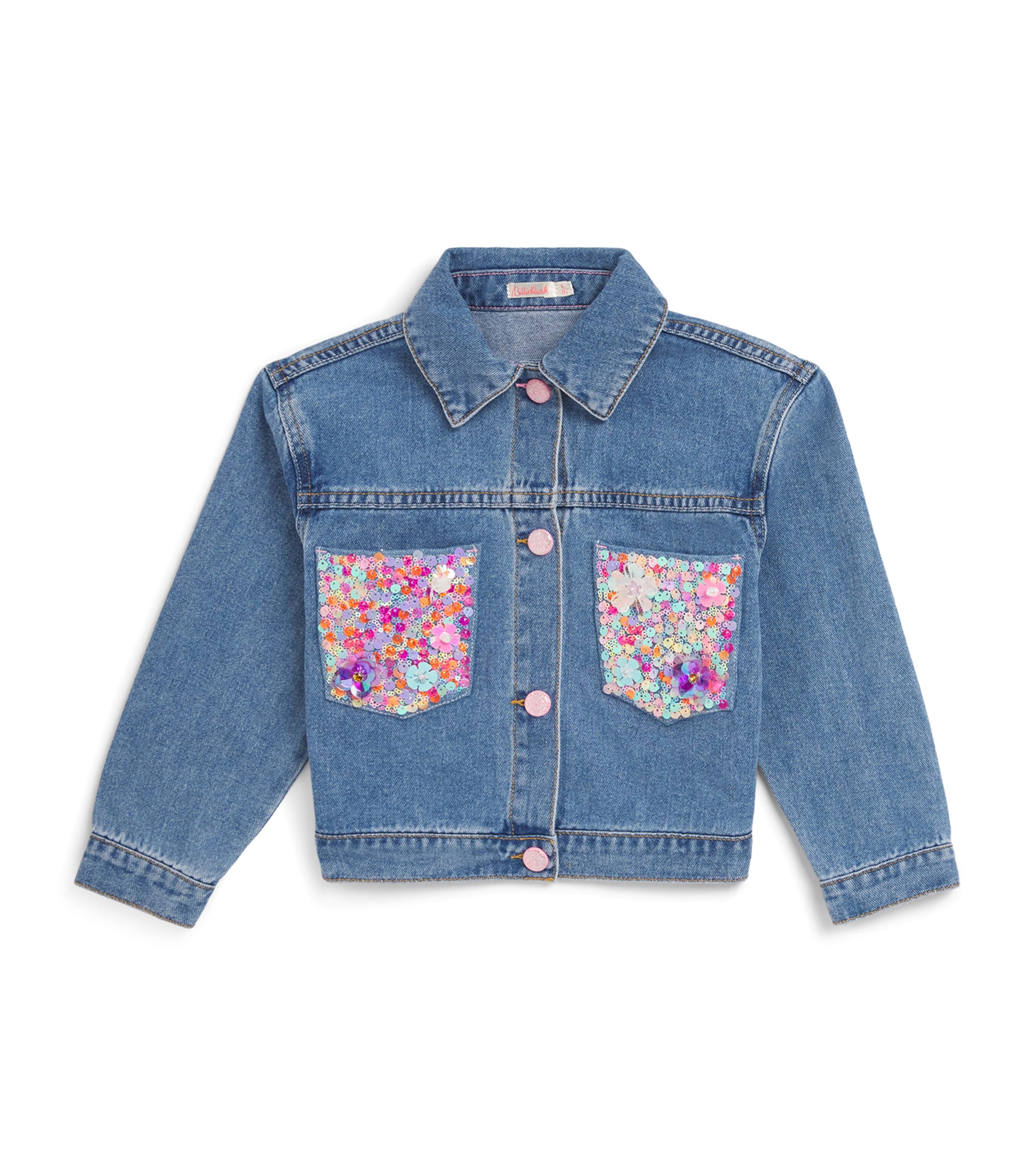 Billieblush Sequin-embellished Jacket In Blue