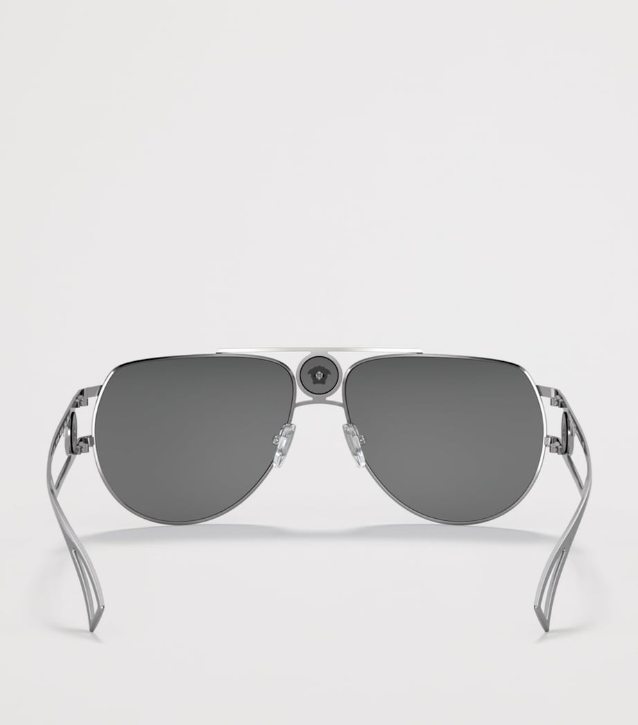 Versace Metal Medusa Aviator Sunglasses Image 4