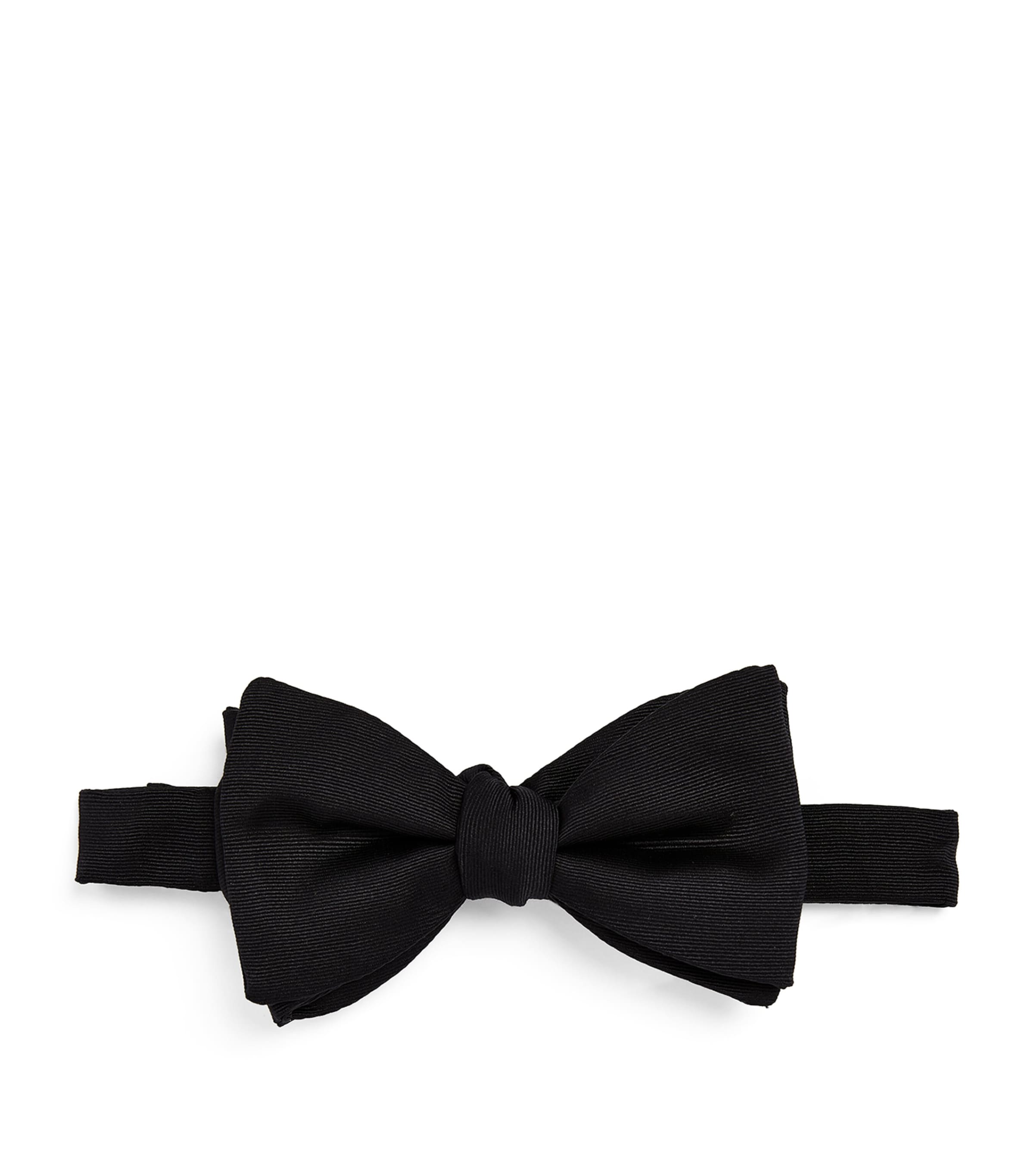 Eton Silk Pre-tied Bow Tie In Black