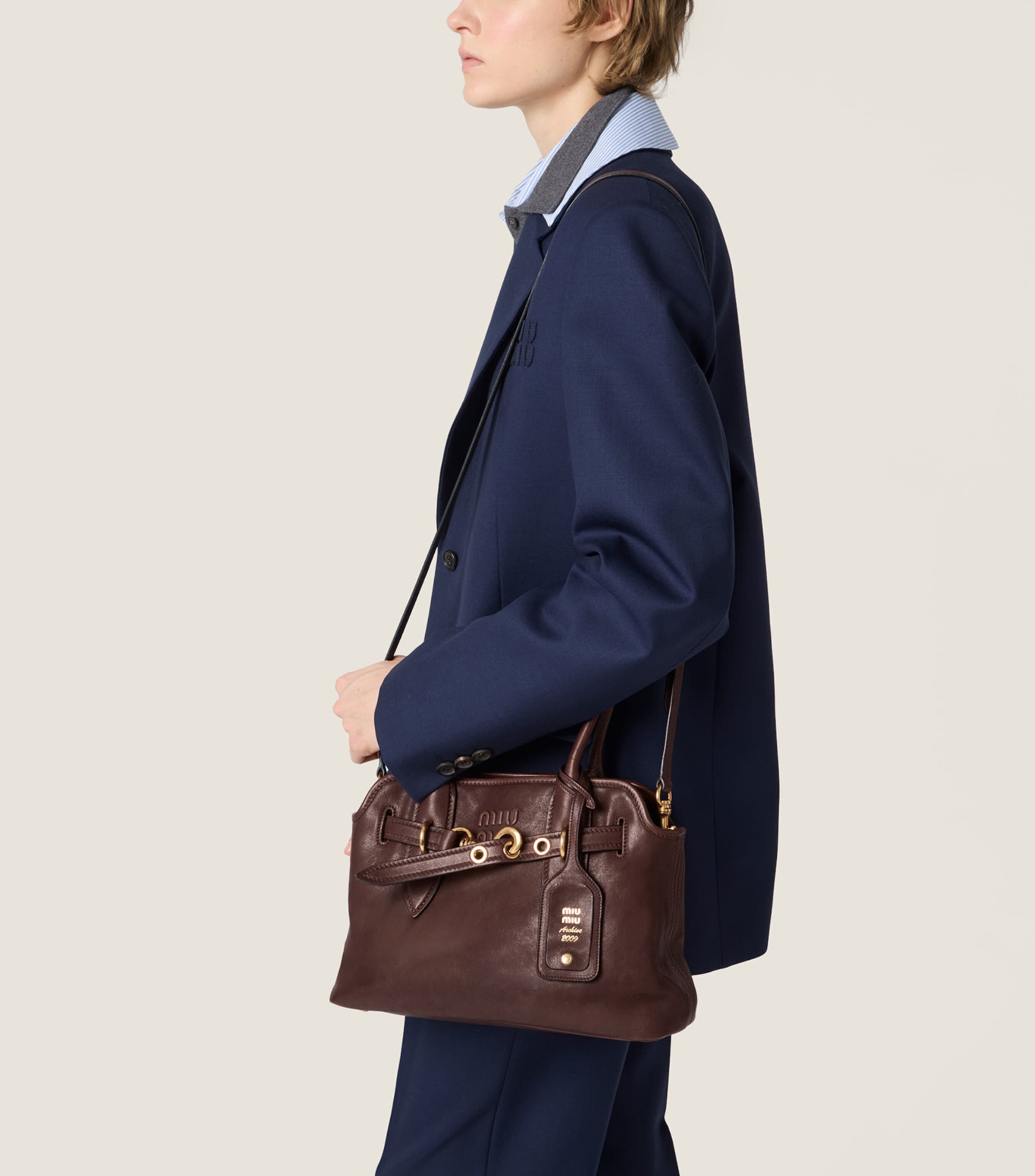 Nappa Leather Aventure Top-Handle Bag F0NBL Image 8