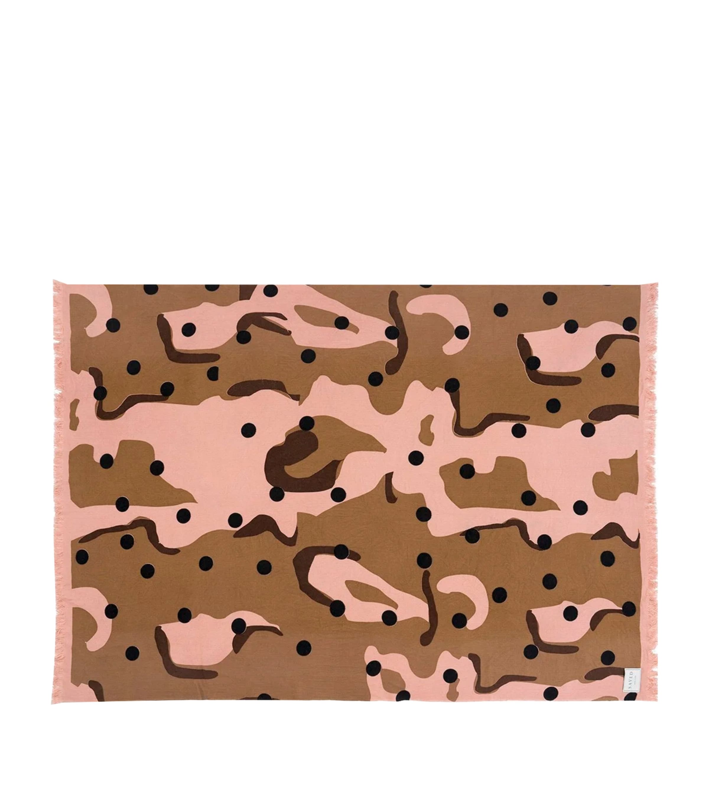 Saved Ny Cashmere Camo Throw In Brown