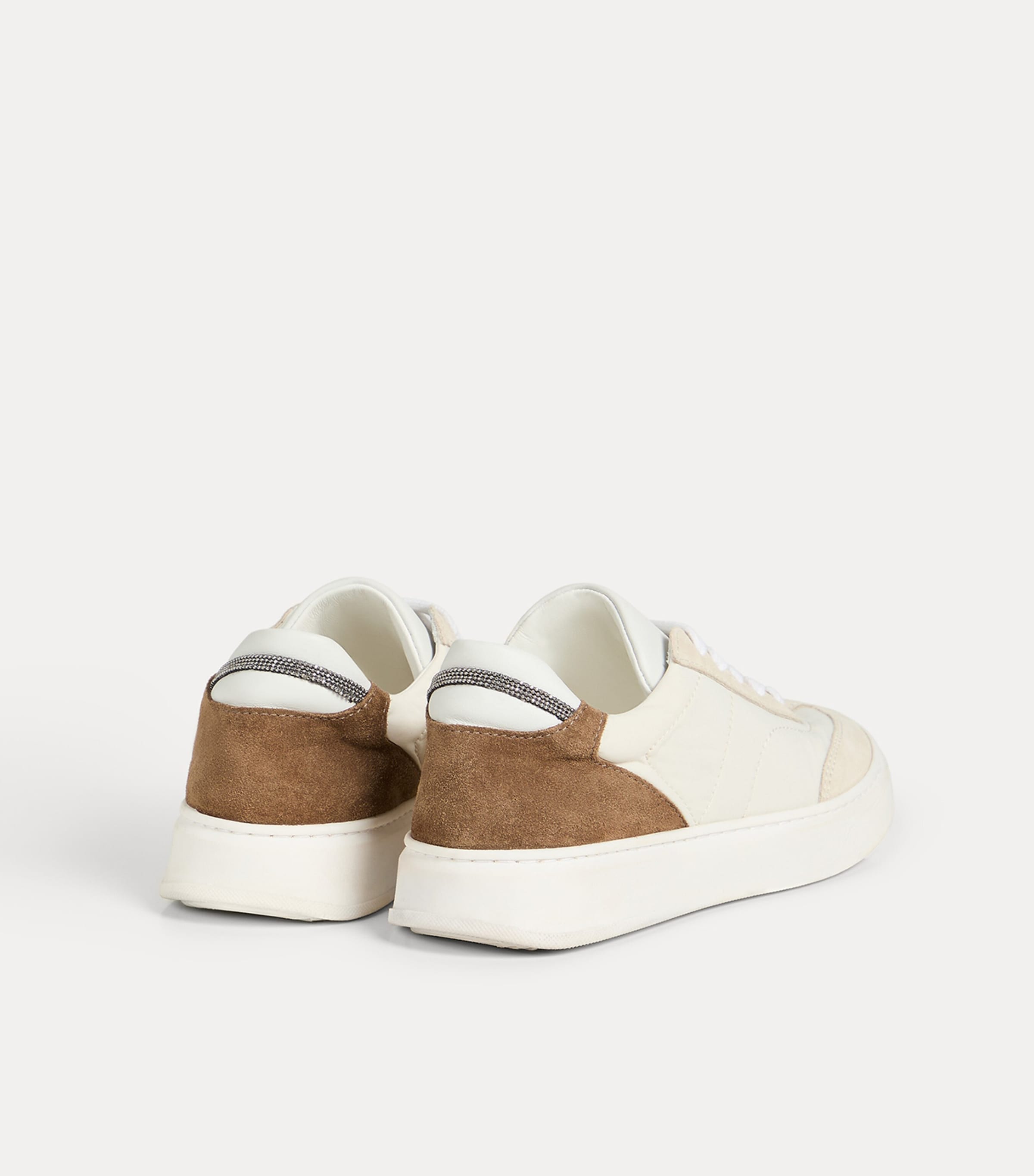 Brunello Cucinelli Kids Suede-Panelled Sneakers Image 5