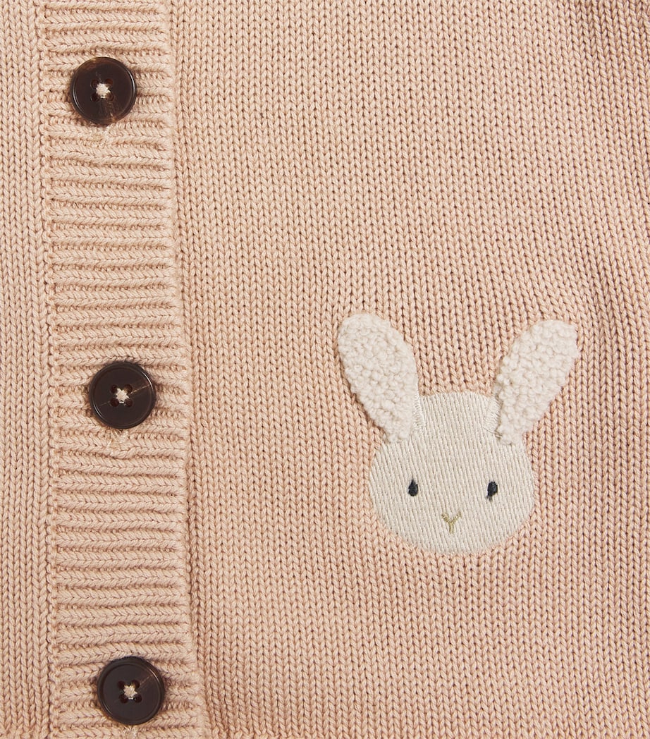 Donsje Organic Cotton Danta Cardigan (0-30 Months) Mocha Image 3