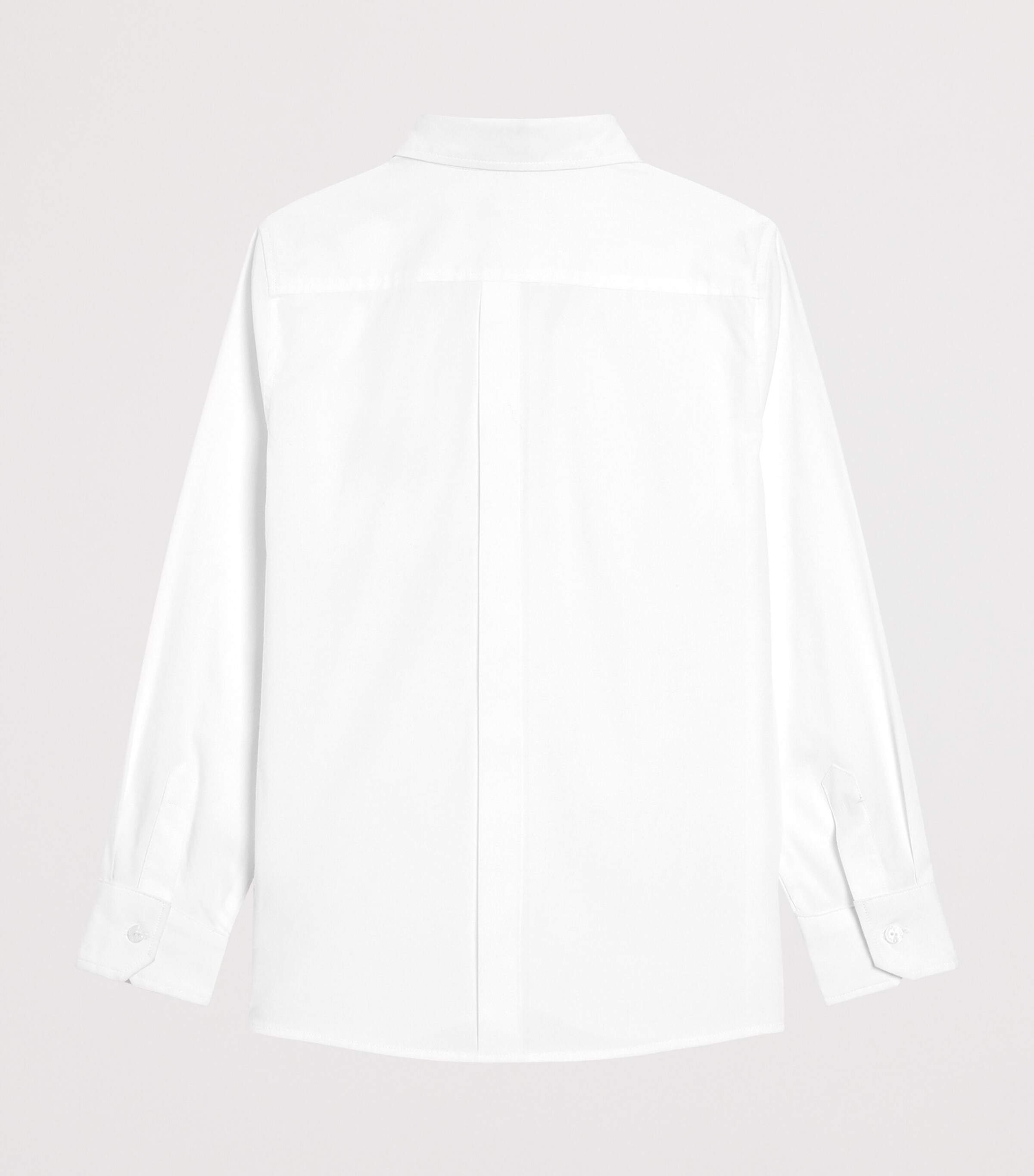 Dolce&Gabbana Kids Cotton-Blend Logo Plaque Shirt (2-6 Years) Optical White Image 3