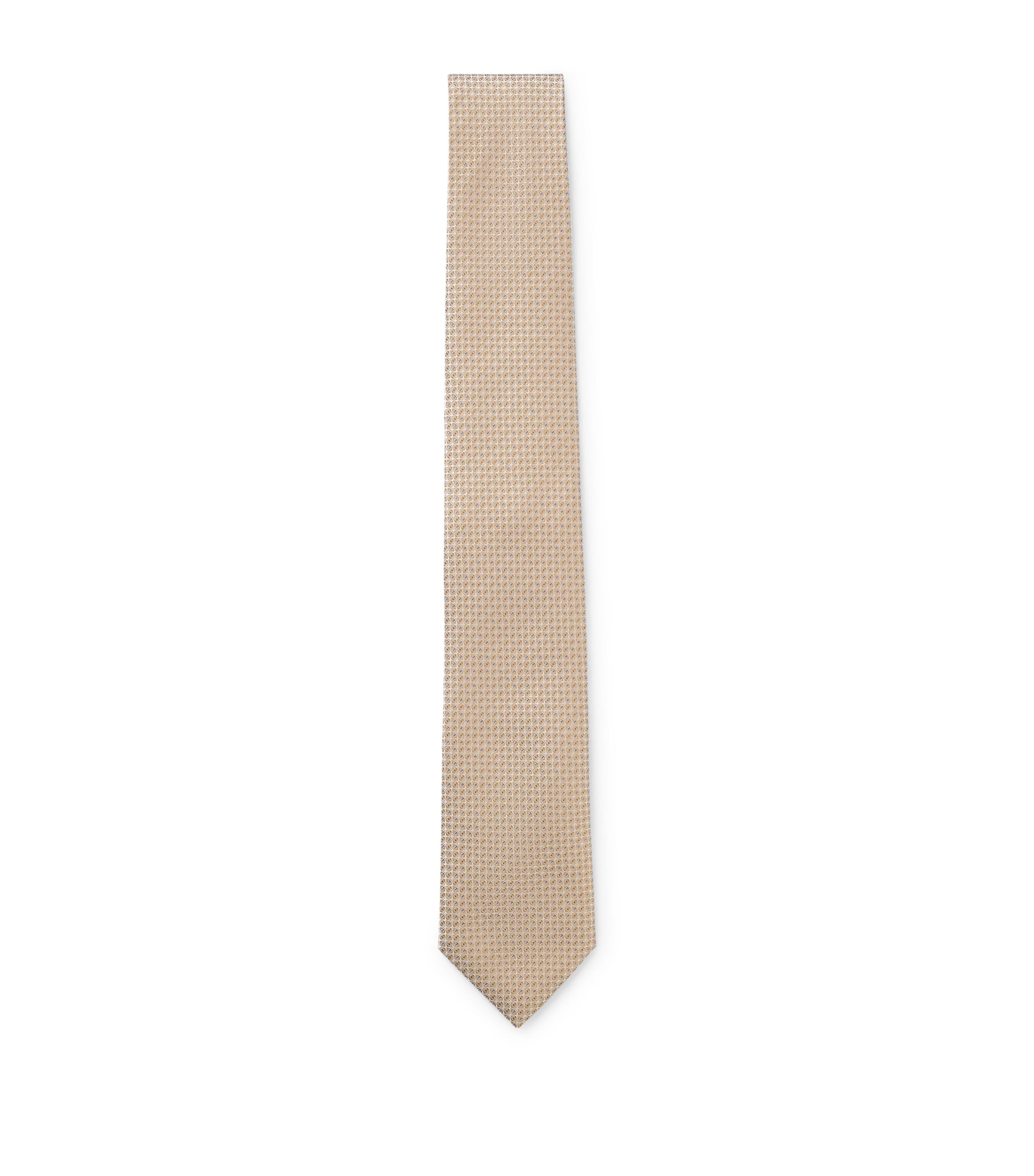 Hugo Boss Silk-blend Jacquard Tie In White
