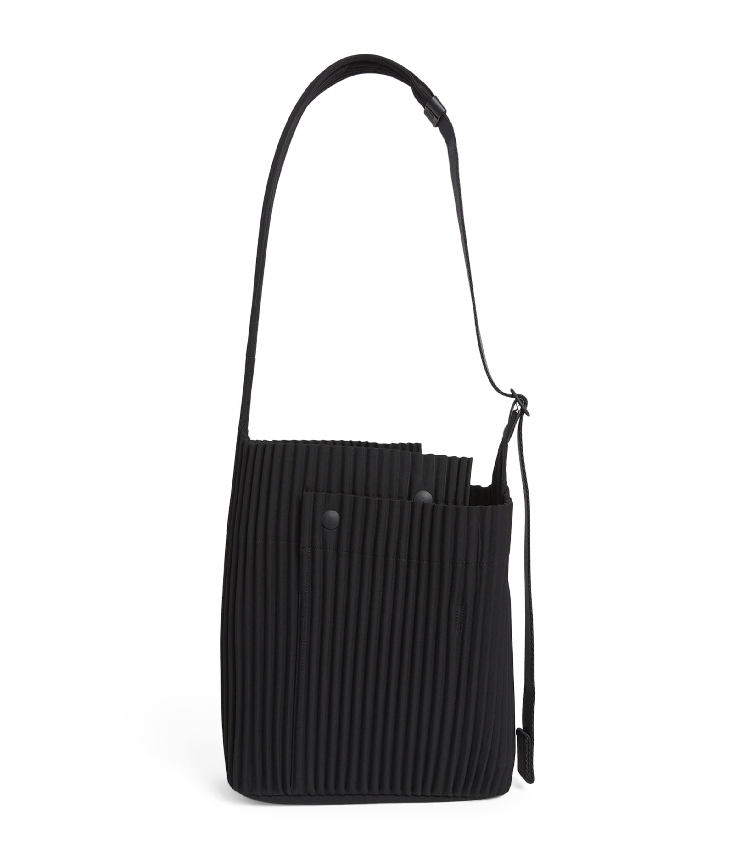 Homme Plissé Issey Miyake Black Pleated Utility Shoulder Bag