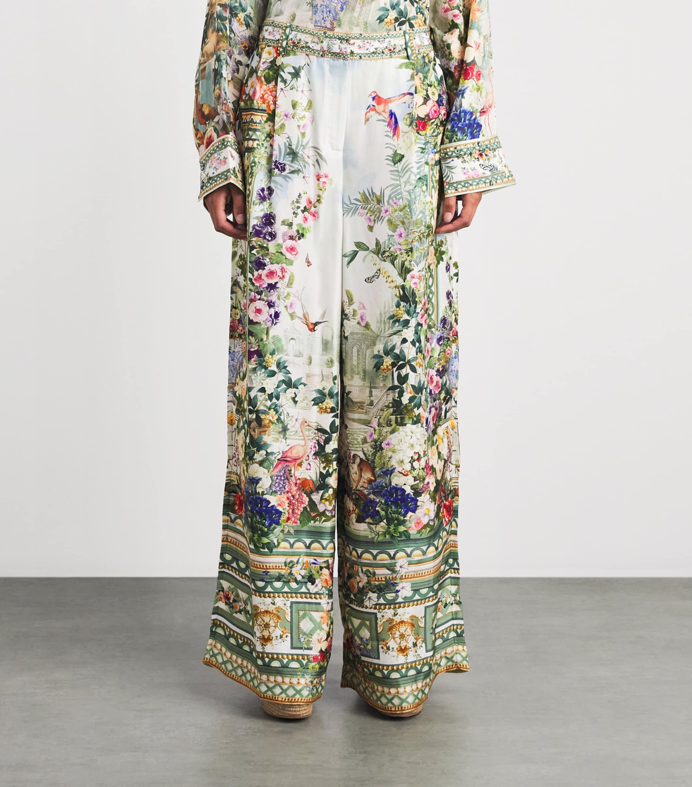 Camilla Womens Silk Art for the Empress Wide Trousers Art For The Empress Image 4