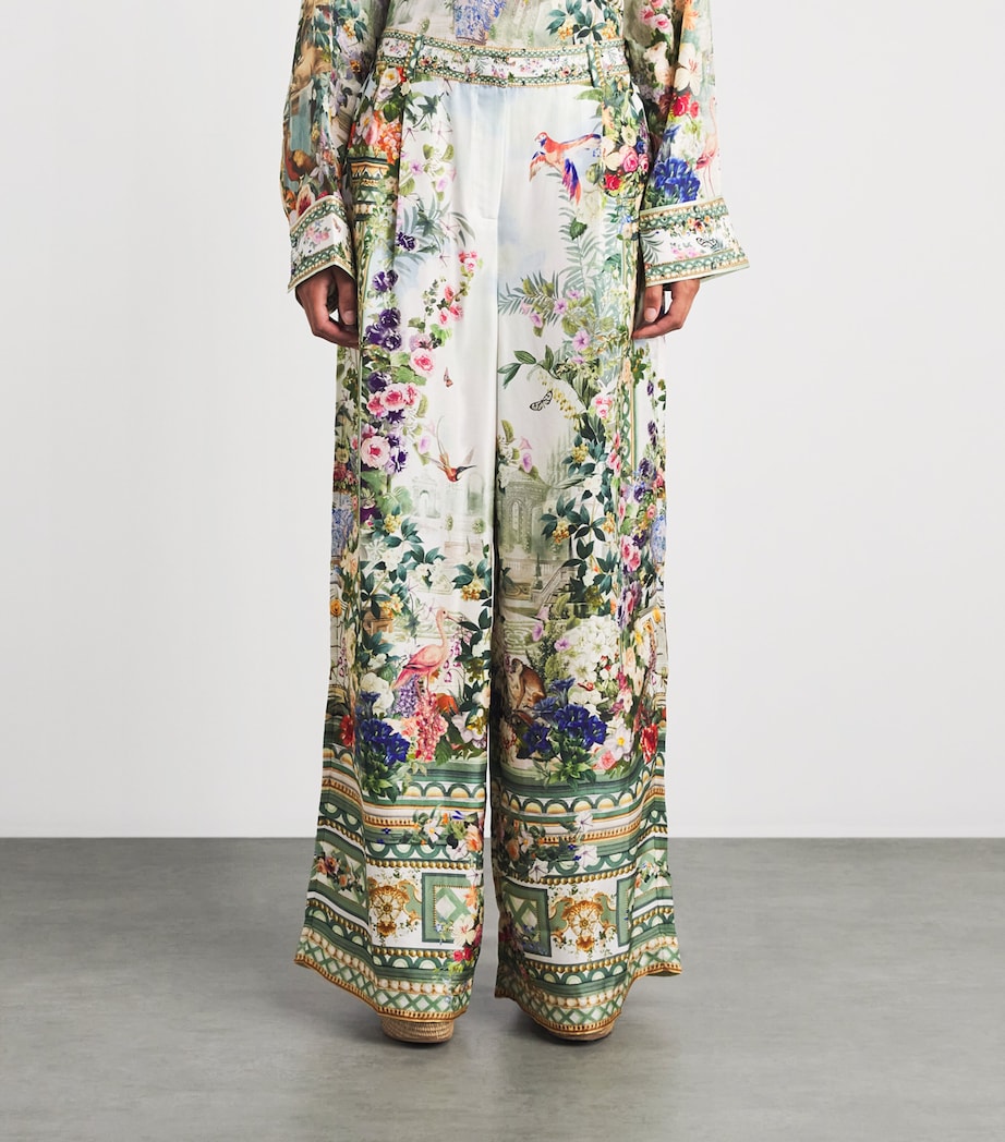 Camilla Womens Silk Art for the Empress Wide Trousers Art For The Empress Image 4