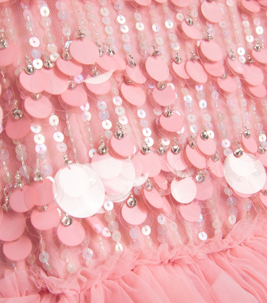 Tulle Embellished Daphne Dress (2-11 Years) PEACH BLUSH Image 3