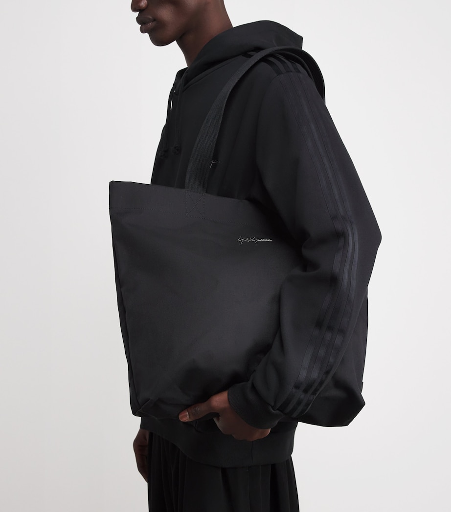 x adidas Y-3 Canvas Kuro Tote Bag BLACK Image 2
