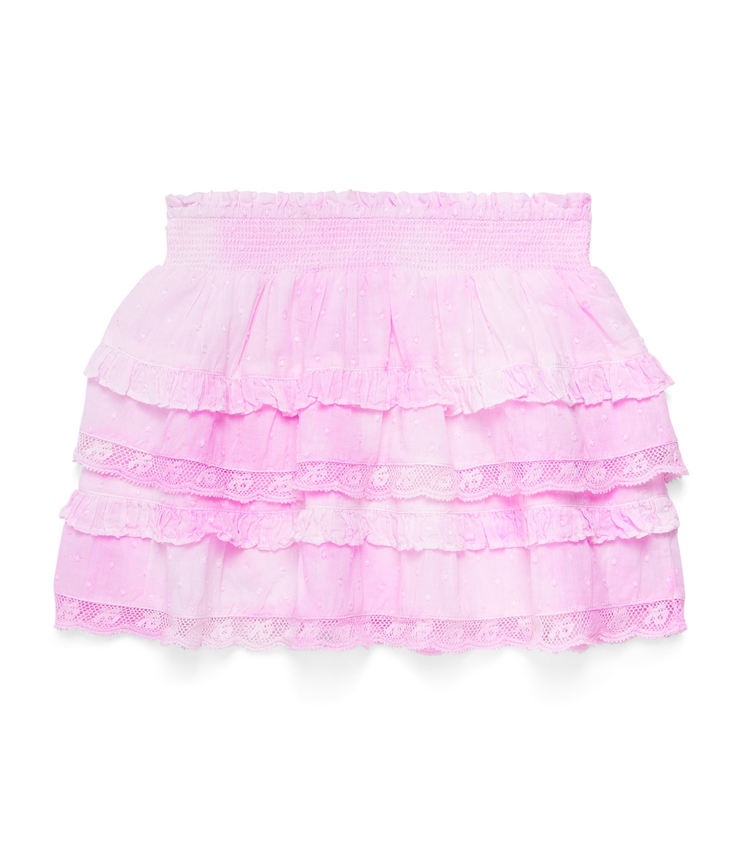 LoveShackFancy Cotton Billie Skirt (2-6 Years) Pnypkpeony Pink Image 1