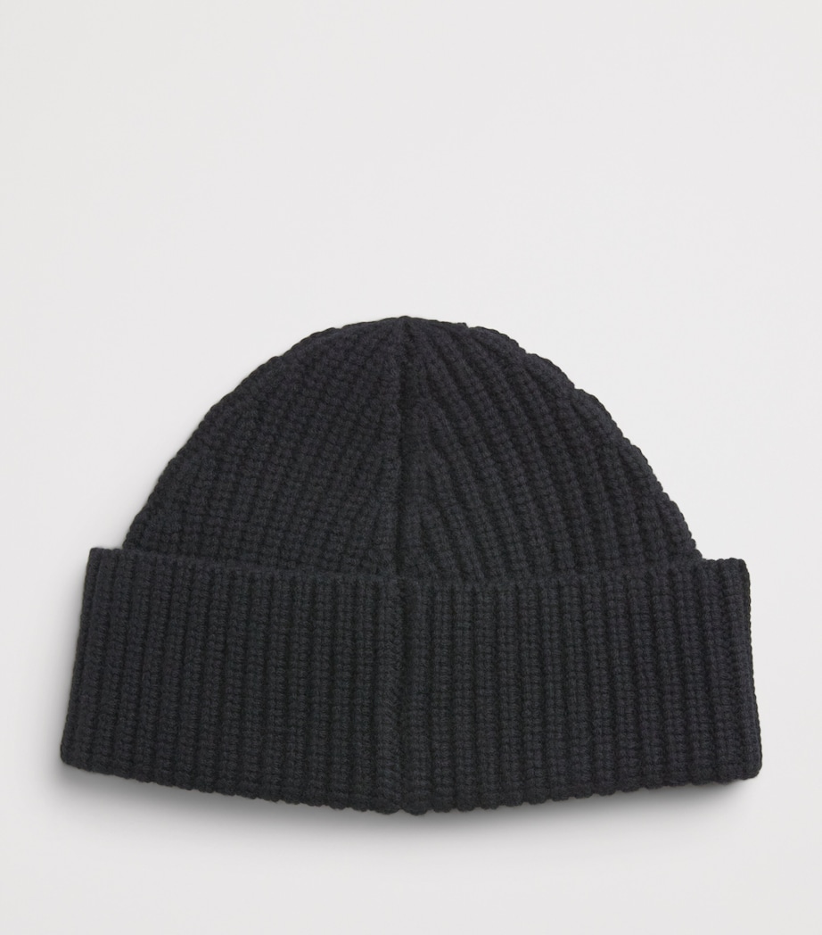Maje Wool-Cashmere Clover Beanie Black Image 3