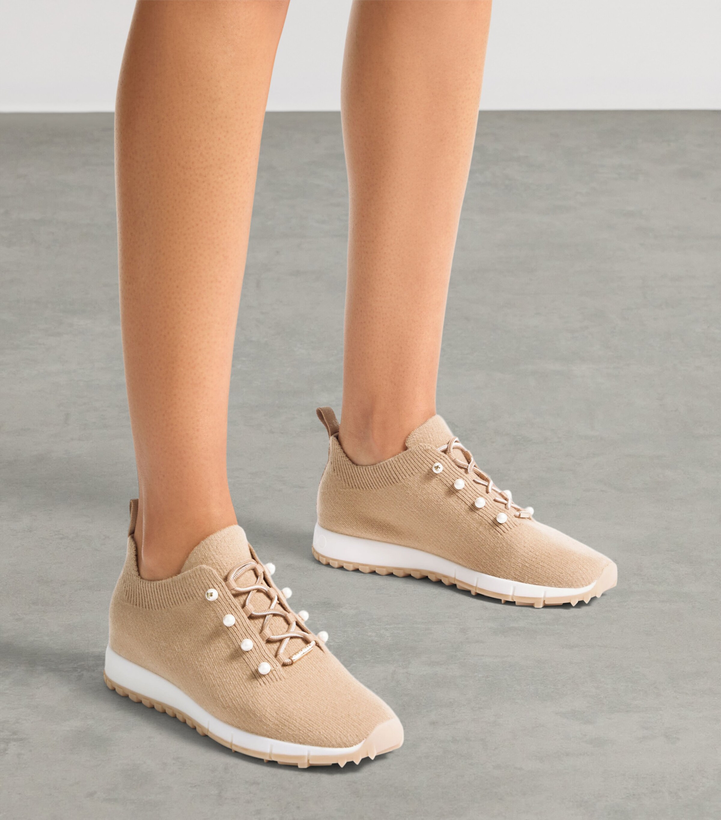 Jimmy Choo Veles Cashmere Sneakers V Chai Mix Image 2