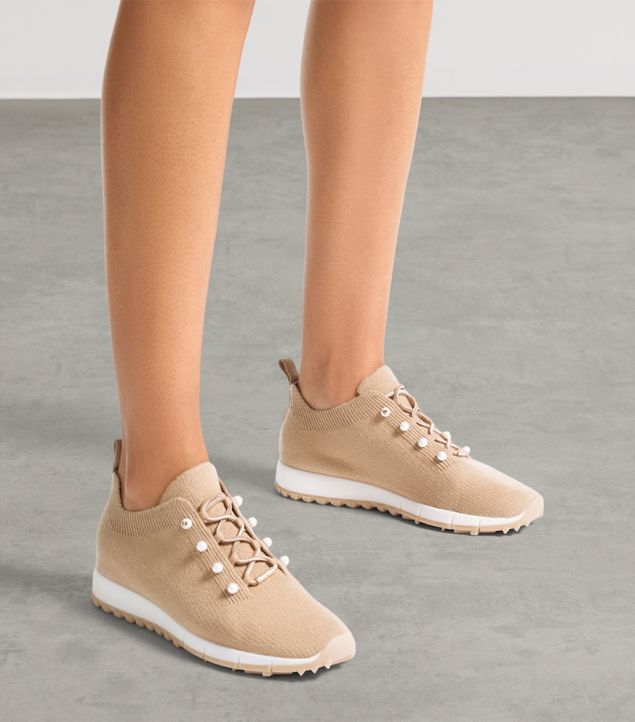 Jimmy Choo Veles Cashmere Sneakers V Chai Mix Image 2