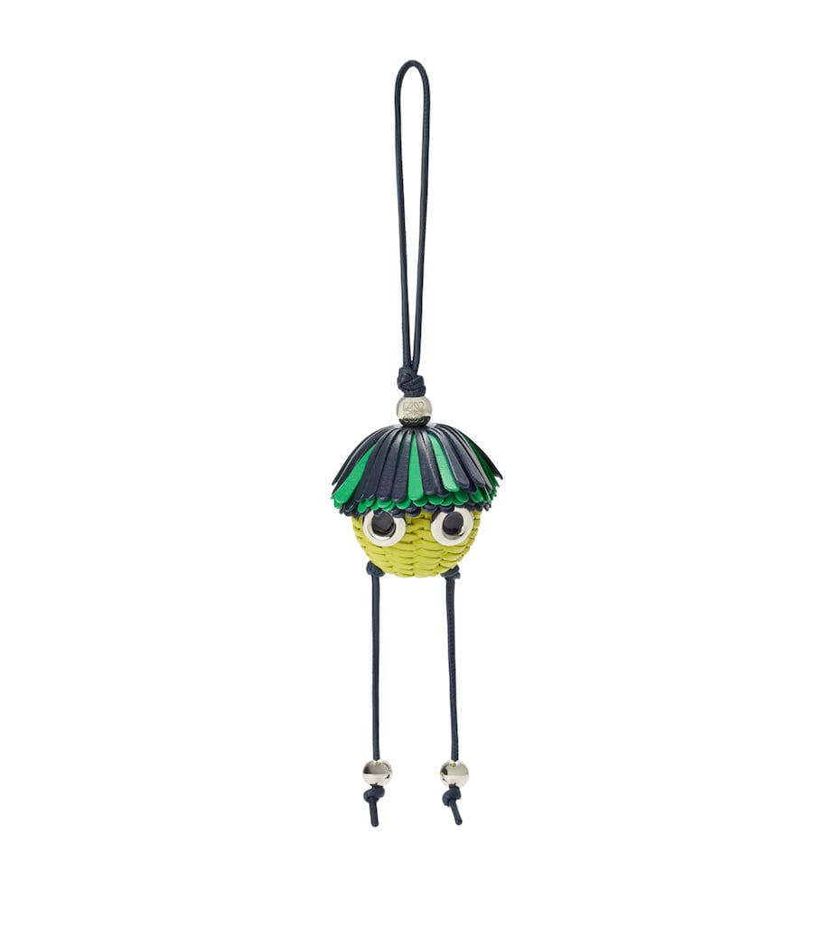 LOEWE Leather Loomie Bag Charm Green Image 1