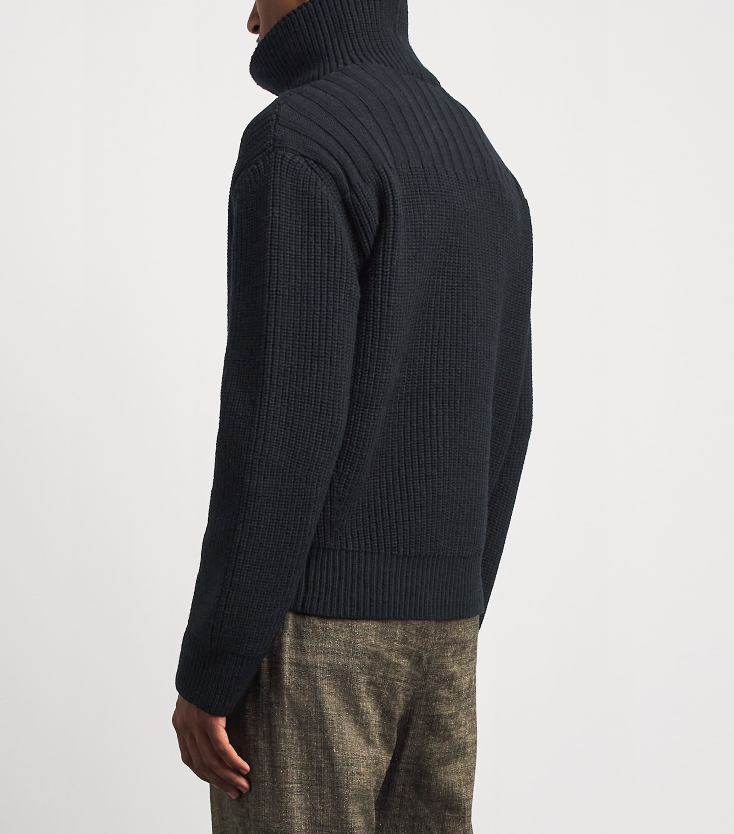 DRIES VAN NOTEN Mens Wool Cardigan Image 5