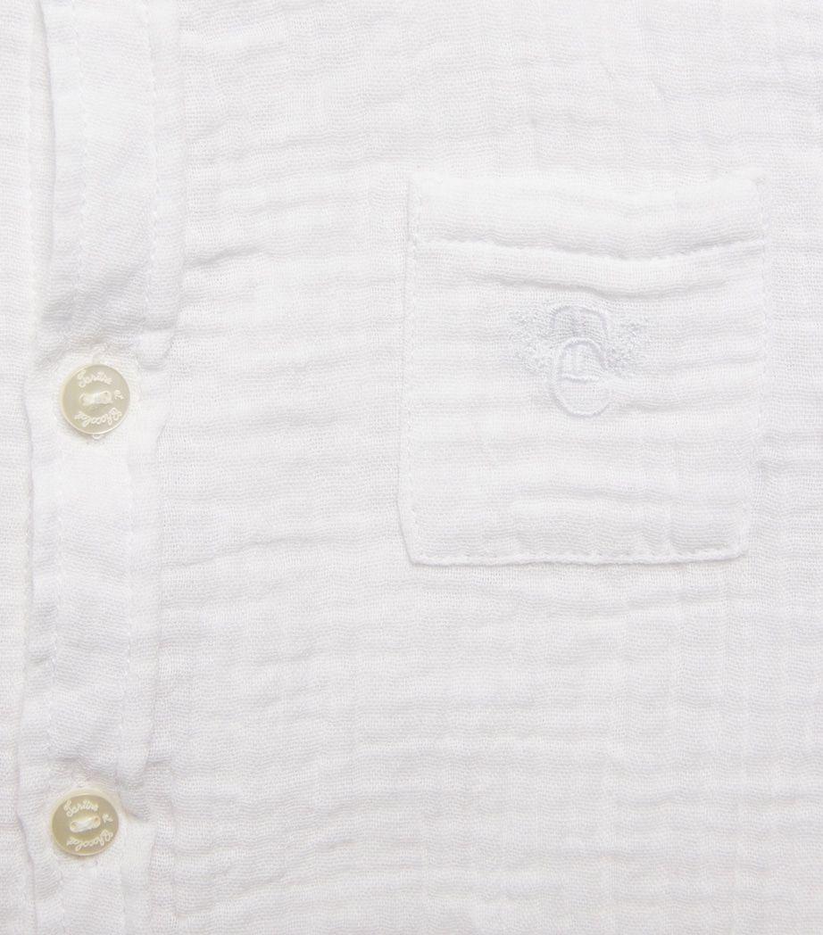 Tartine et Chocolat Cotton Mandarin Collar Shirt (3 Months-4 Years) Image 3