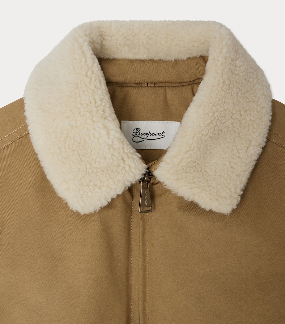 Cotton-Blend Canvas Jacket (4-8 Years) CHATAIGNE Image 3