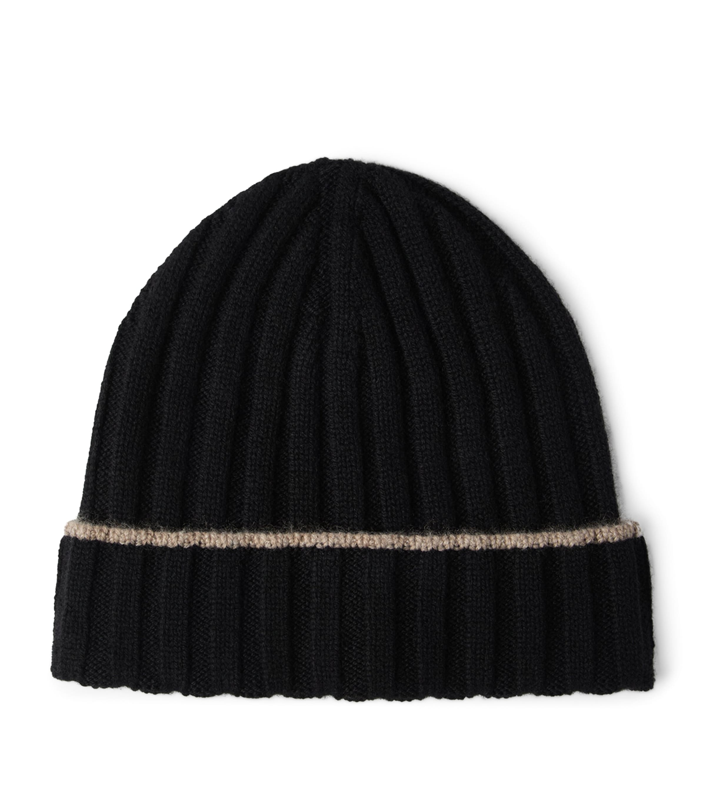 Brunello Cucinelli Cashmere Ribbed Beanie Image 1