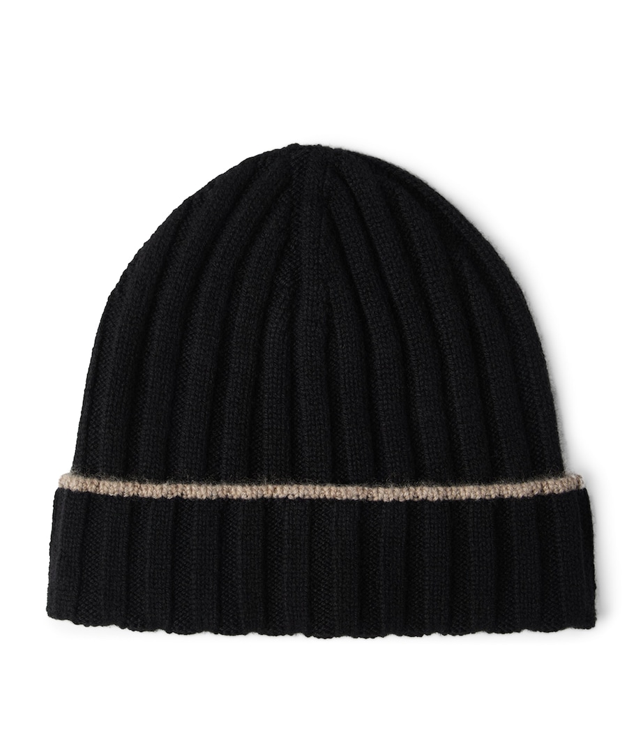Brunello Cucinelli Cashmere Ribbed Beanie Image 1