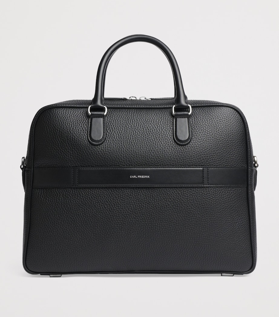 Leather Dunloe Briefcase BLACK Image 5