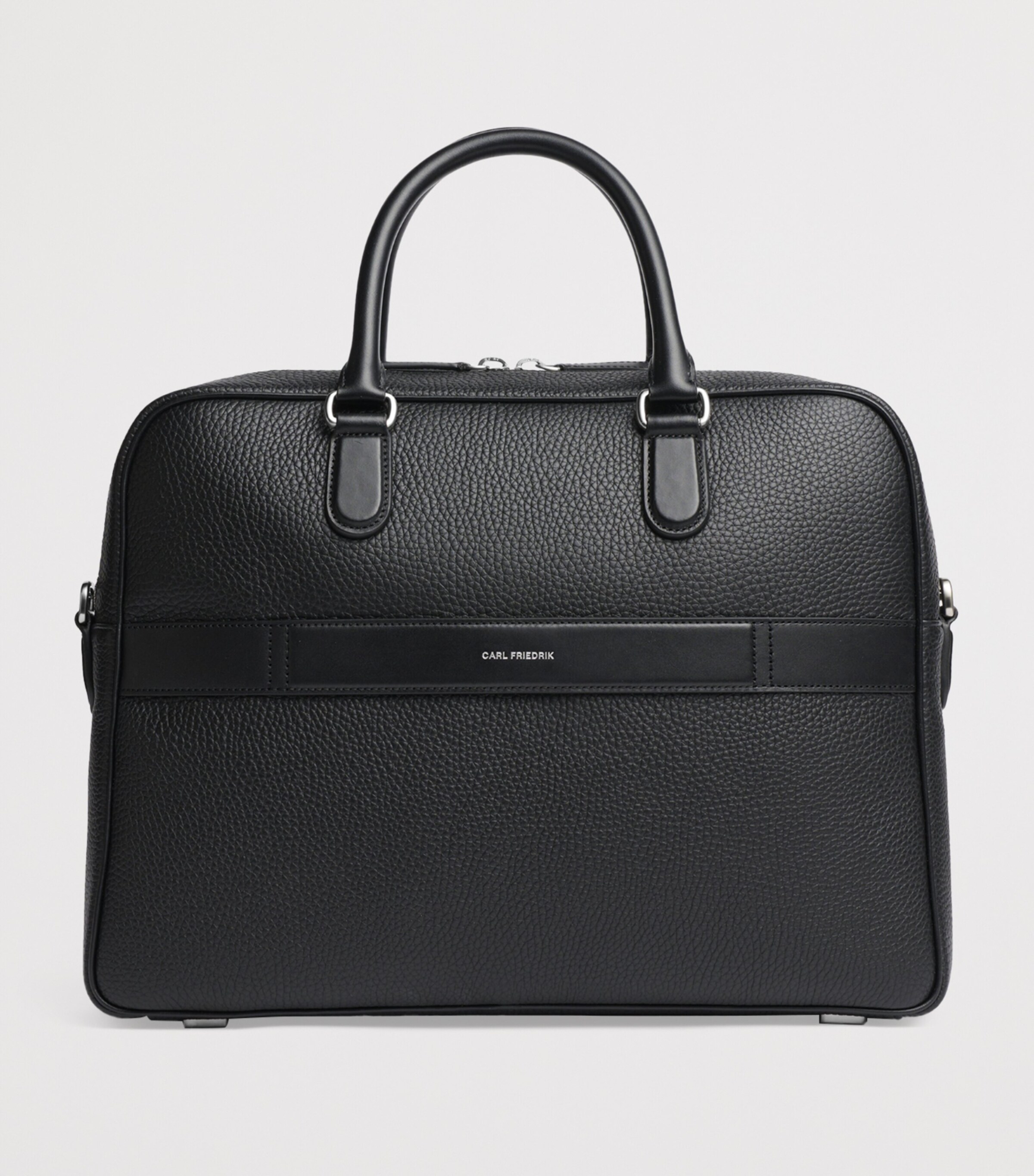 Carl Friedrik Black Leather Dunloe Briefcase Harrods AE