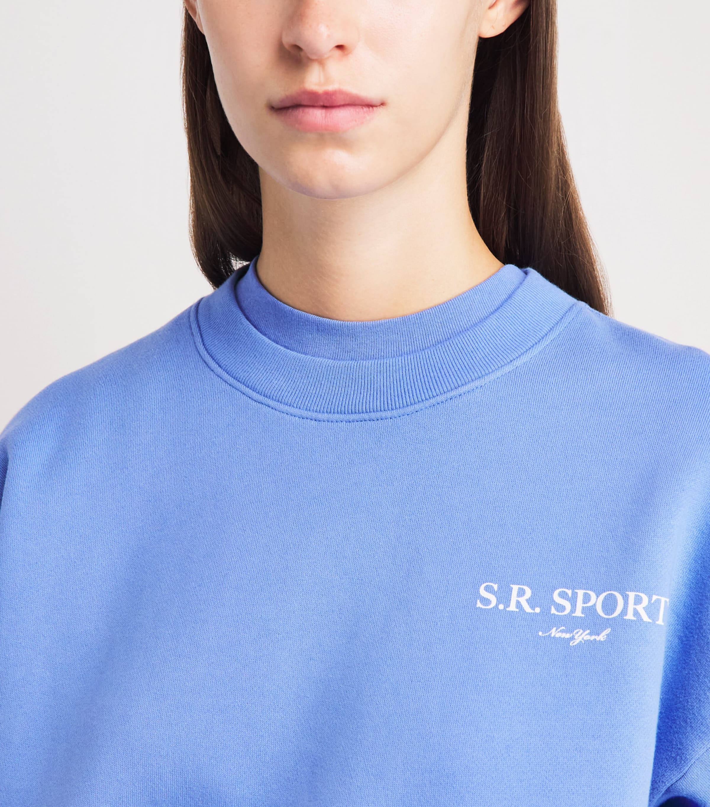 Sporty & Rich Womens Wimbledon Sweatshirt Softee White Image 3
