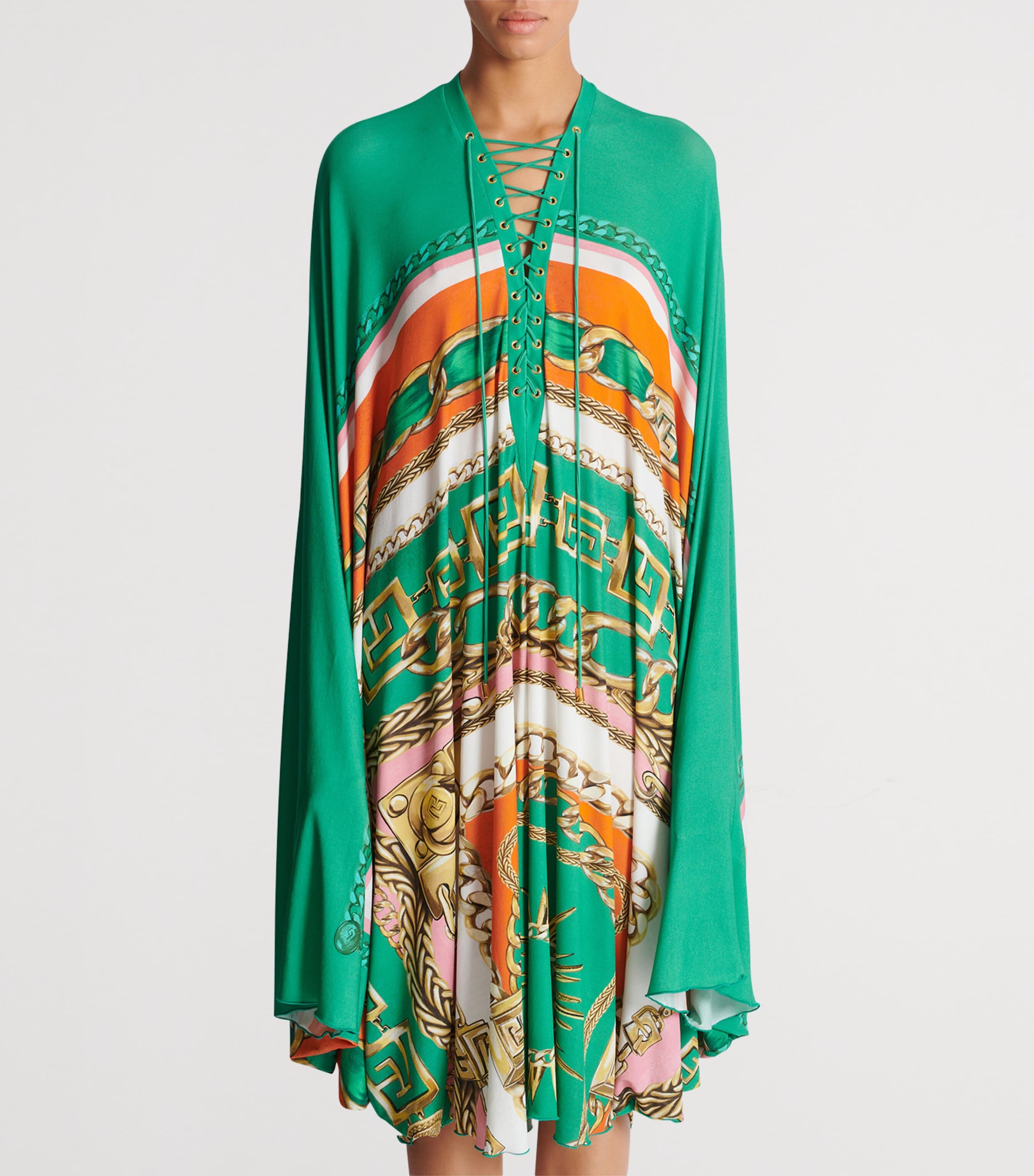 Printed Kaftan Midi Dress AAA MULTICOLORE Image 6
