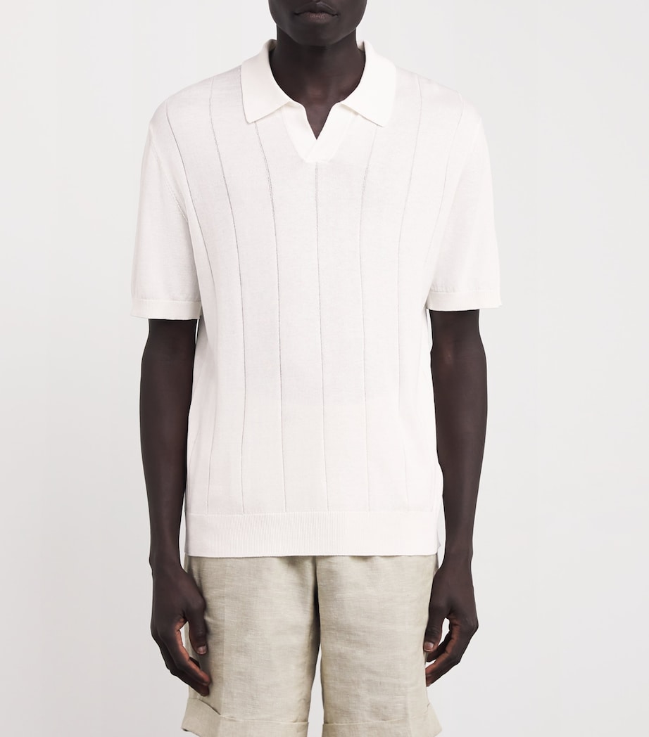 Cotton Milano Knit Jacket 02 WHITE Image 3