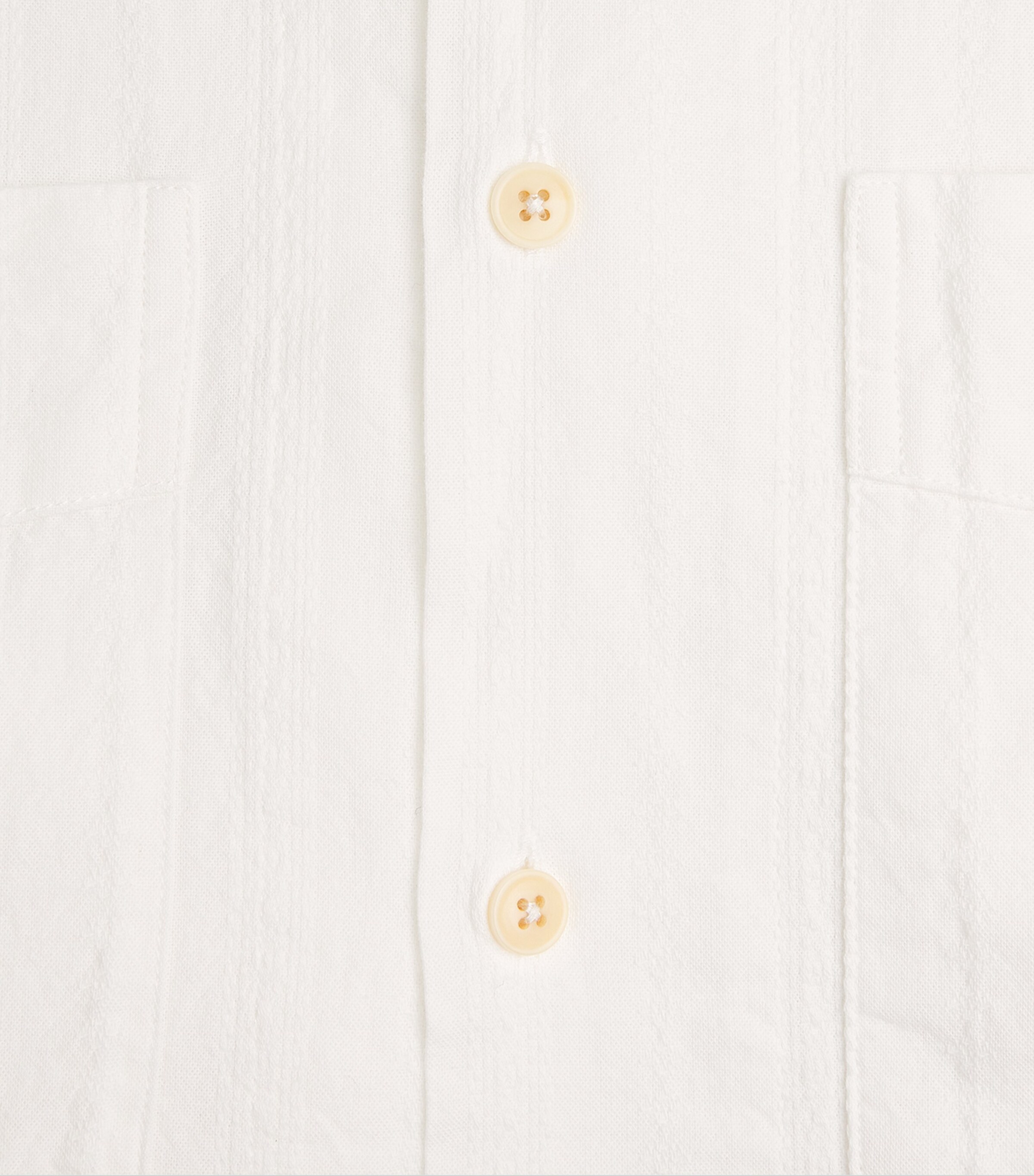 Oliver Spencer Mens Cotton Cuban Shirt White Image 6