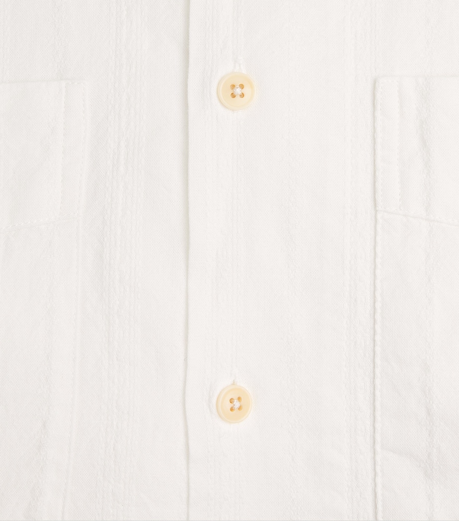 Oliver Spencer Mens Cotton Cuban Shirt White Image 6