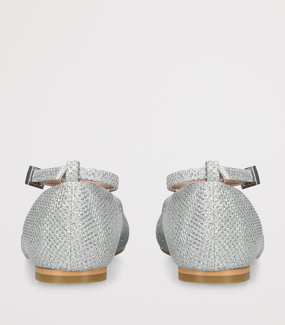 Aruna Seth Glitter Angelina Ballet Flats Silver Image 4