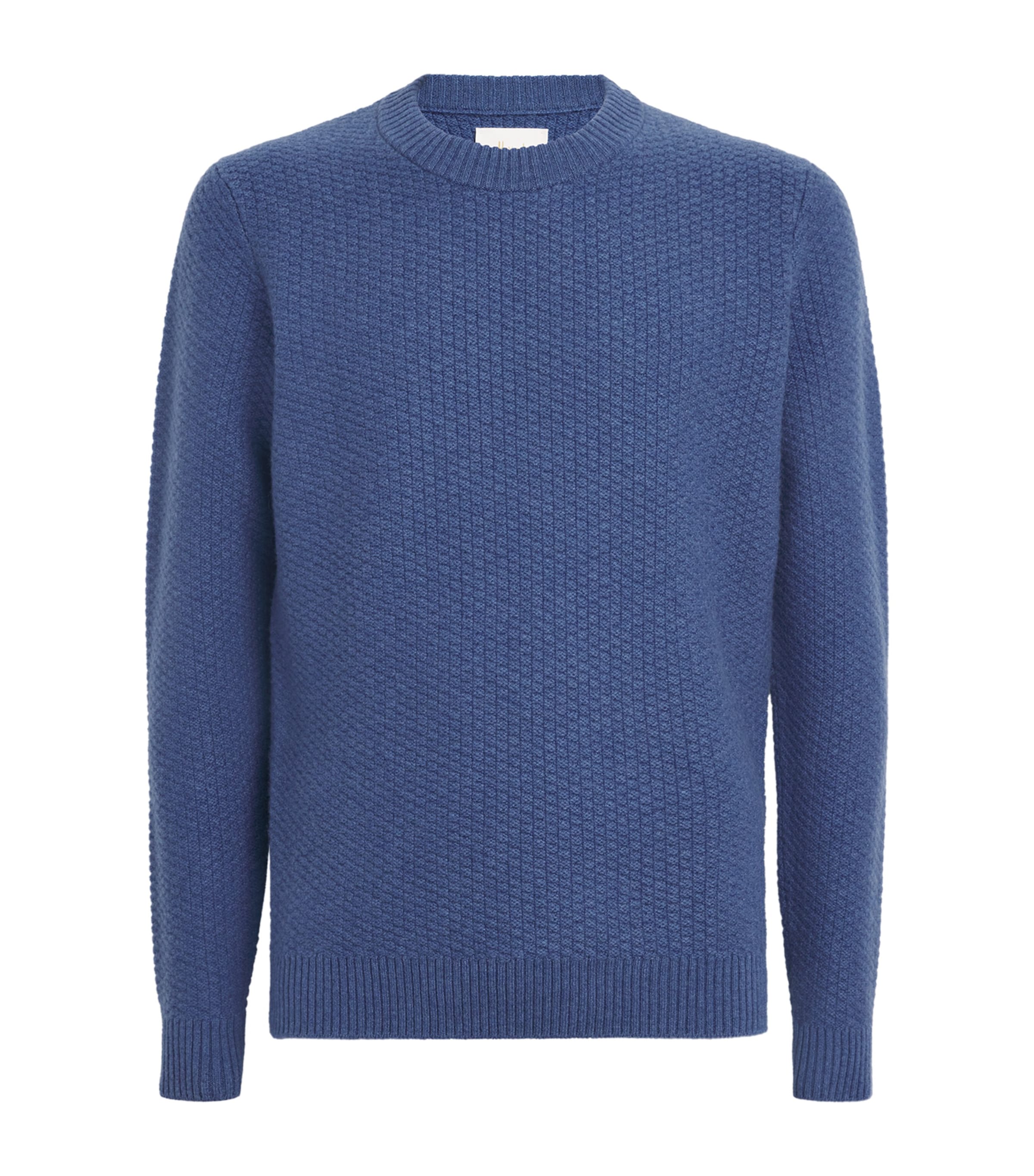 Cashmere Textured Sweater SOFT DENIM Image 1