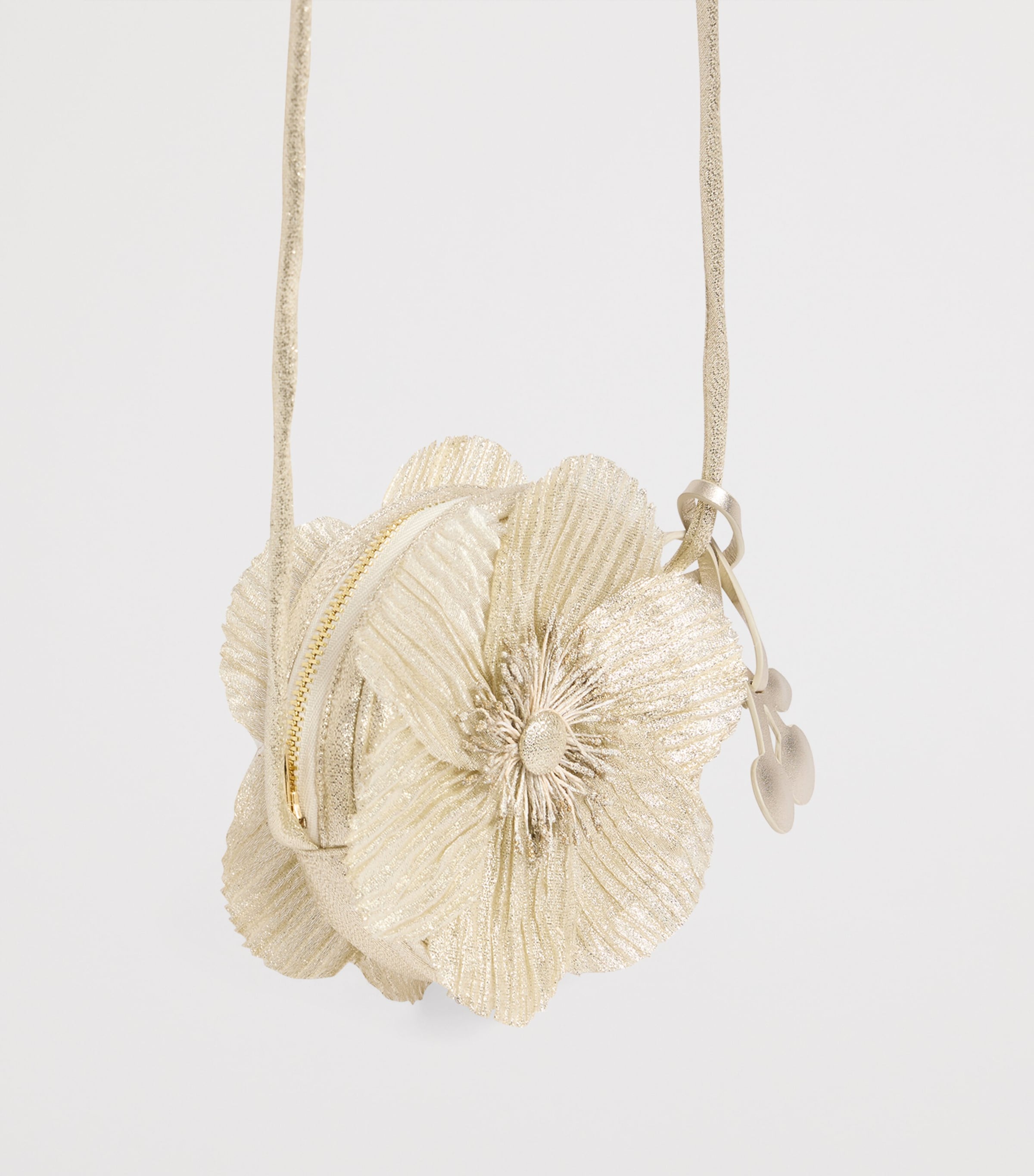 Embellished Petal Cross-Body Bag OR BLANC Image 4