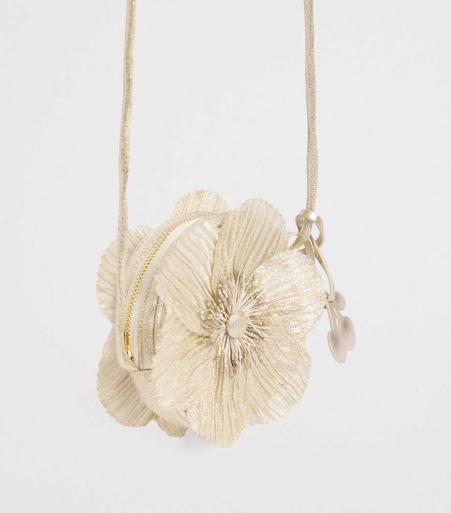 Embellished Petal Cross-Body Bag OR BLANC Image 4