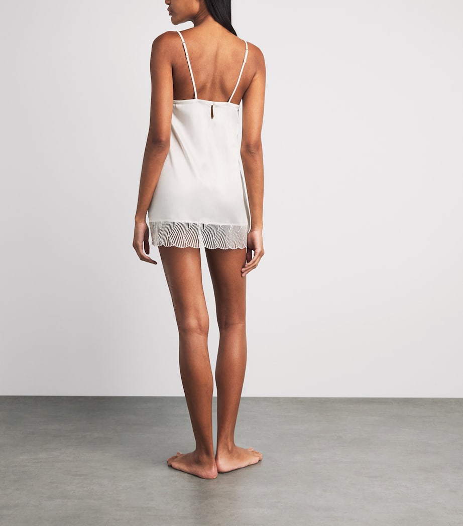 Coco De Mer Womens Athena Slip Dress Ivory Image 4