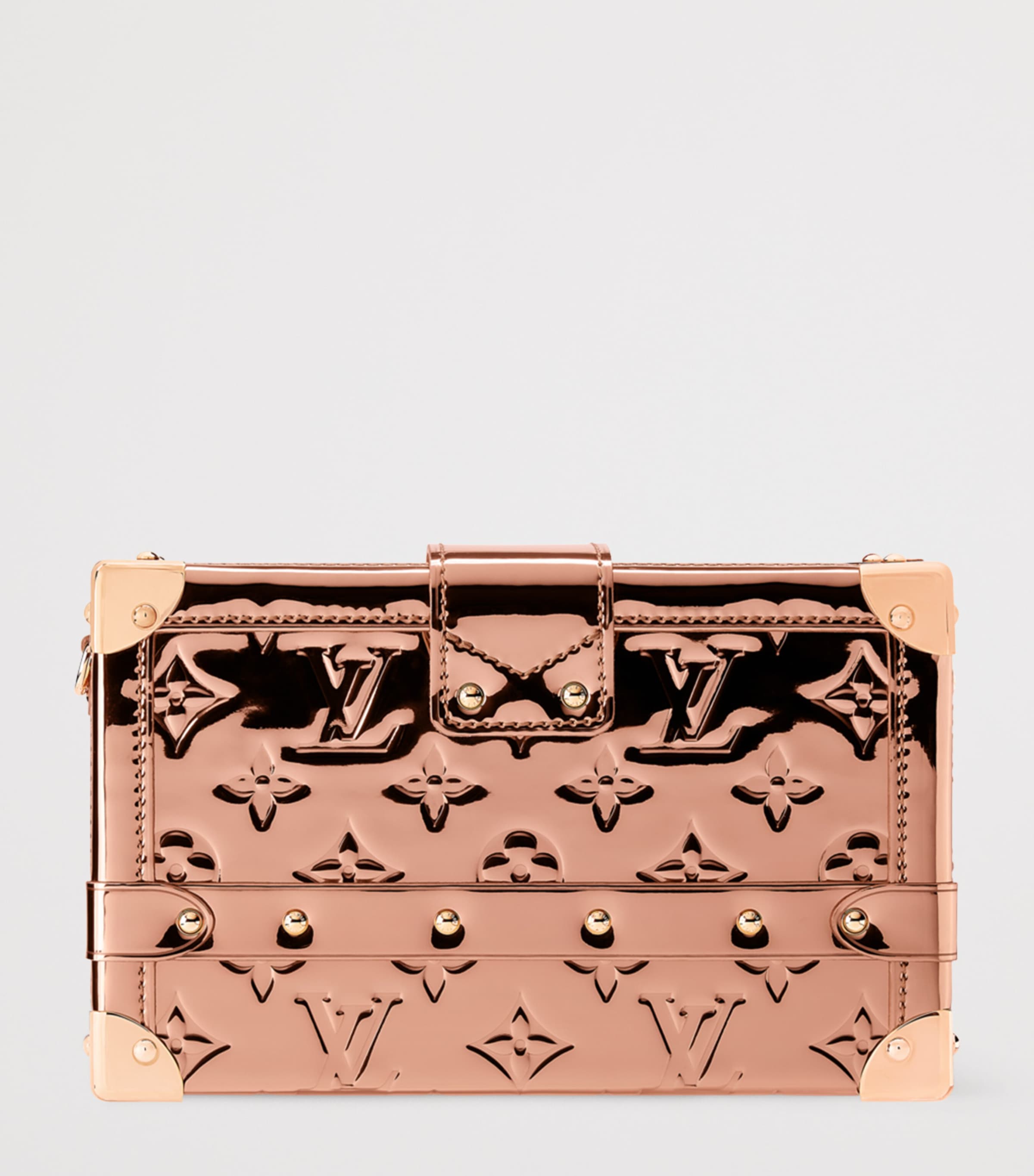 Canvas Petite Malle Shoulder Bag COPPER Image 3