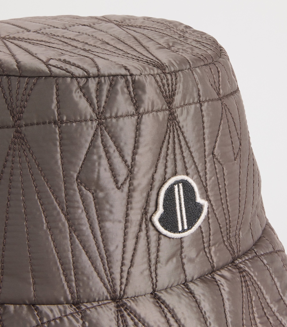 x Moncler Quilted Bucket Hat 828 - DARK DUST Image 3