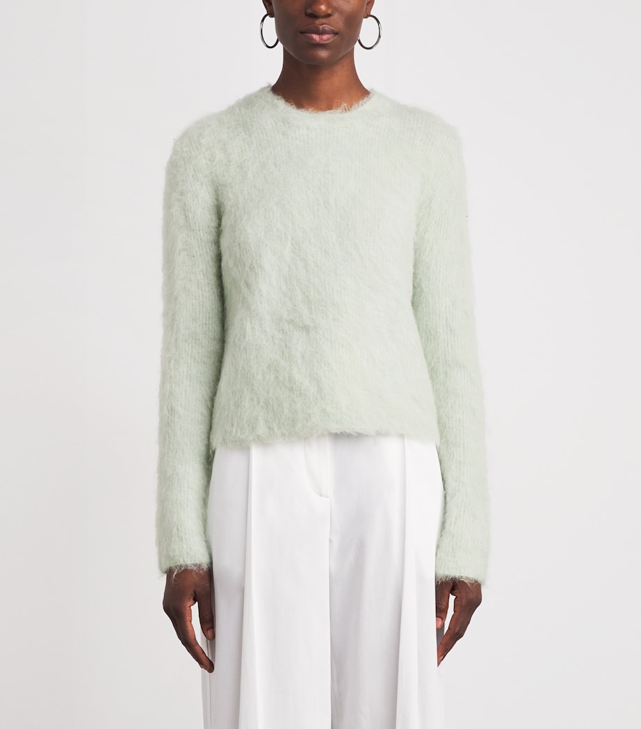 Vince Womens Brushed Sweater Frosted Jade Image 4