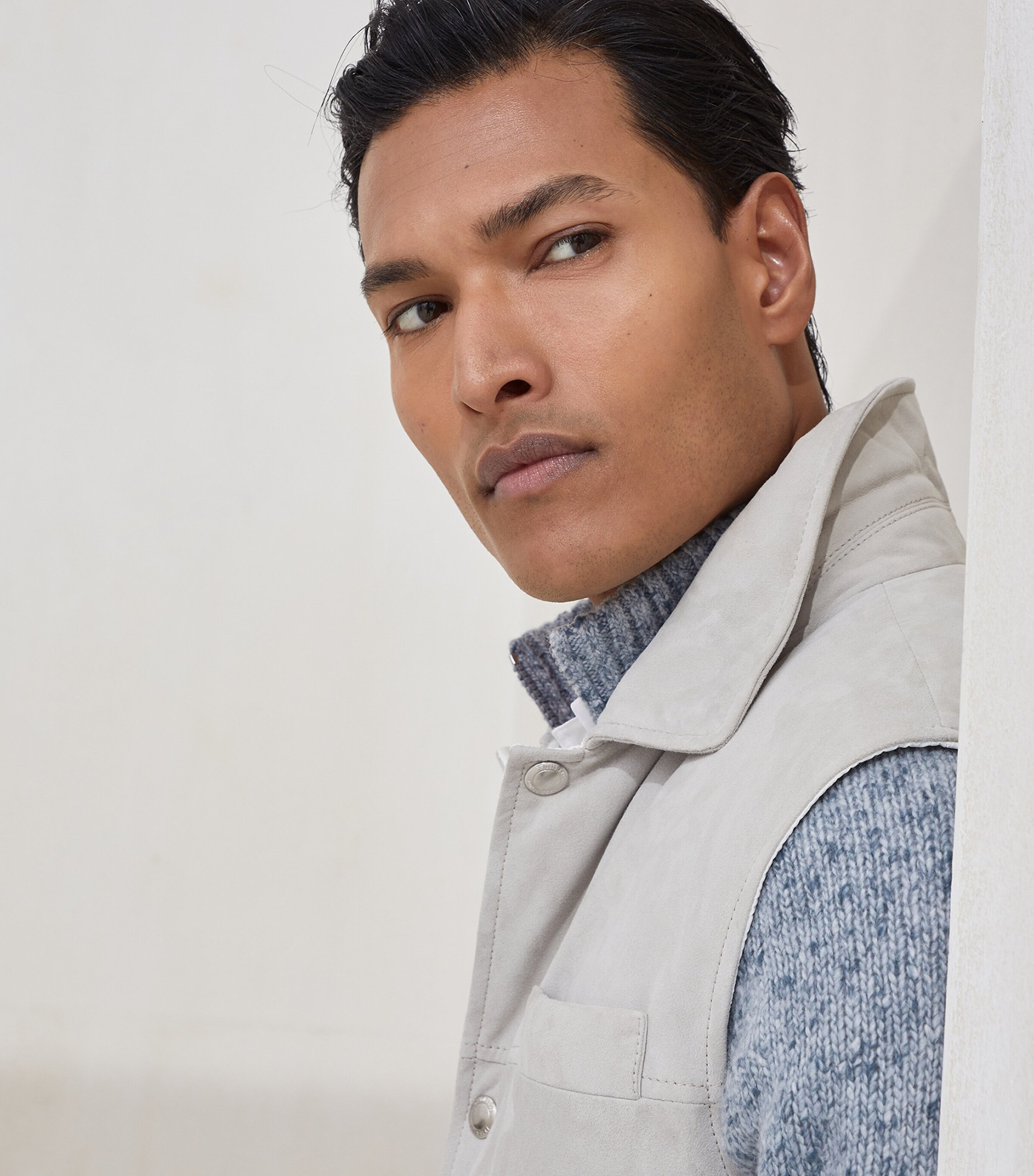 Suede Down Gilet C4245 Image 7