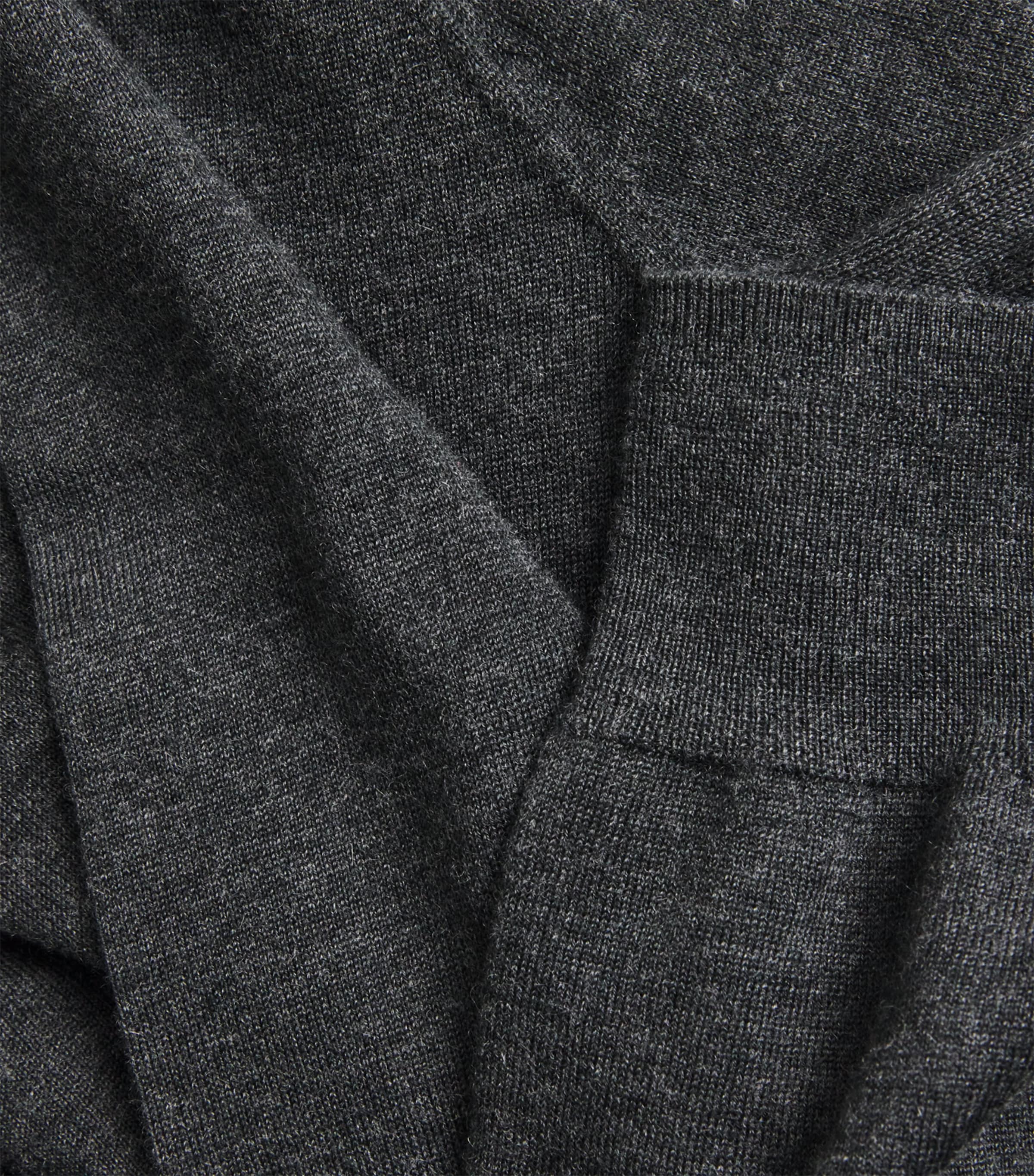 Cashmere-Silk High-Neck Sweater DKC DARK CHARCOAL Image 5