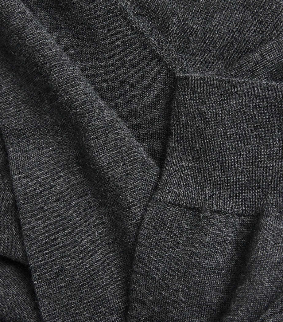 Cashmere-Silk High-Neck Sweater DKC DARK CHARCOAL Image 5