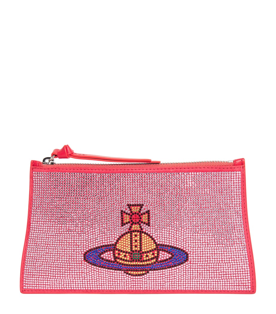 Embellished Clutch Bag PINK Image 1
